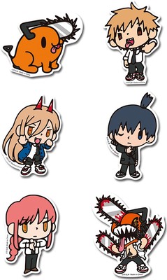 Chainsaw Man - SD Character Group Die-Cut Sticker Set
