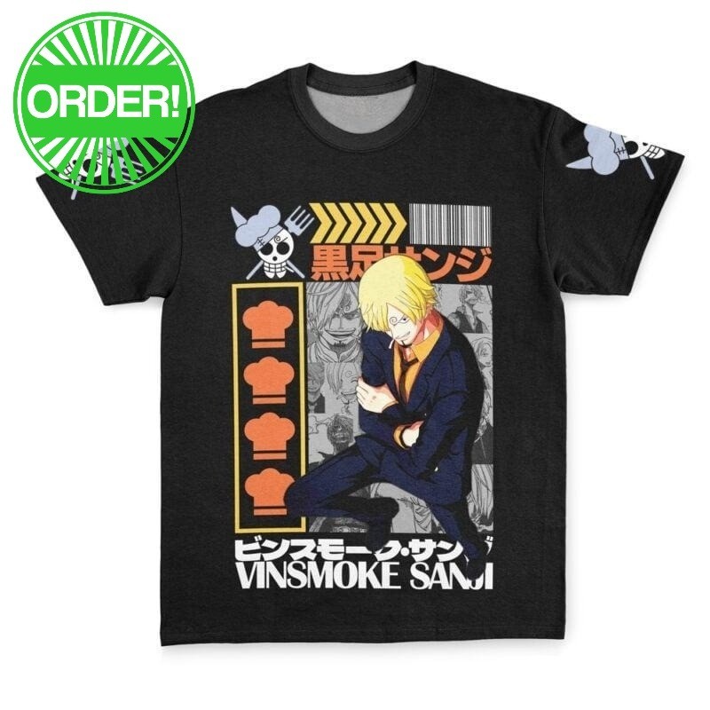 One Piece Vinsmoke Sanji Streetwear T-Shirt