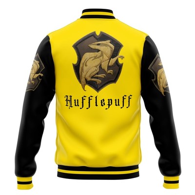 Harry Potter Hogwarts Legacy Hufflepuff V1 Varsity Jacket