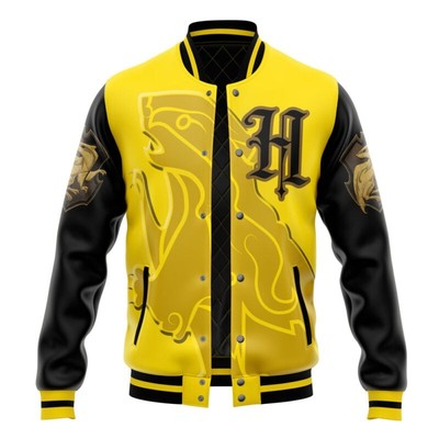 Harry Potter Hogwarts Legacy Hufflepuff V1 Varsity Jacket