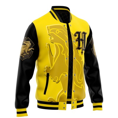 Harry Potter Hogwarts Legacy Hufflepuff V1 Varsity Jacket