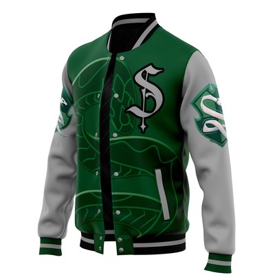 Harry Potter Hogwarts Legacy Slytherin Varsity Jacket