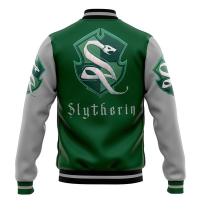 Harry Potter Hogwarts Legacy Slytherin Varsity Jacket