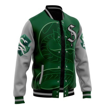 Harry Potter Hogwarts Legacy Slytherin Varsity Jacket