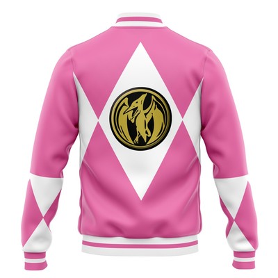 Mighty Morphin Power Rangers Pink Ranger Varsity Jacket
