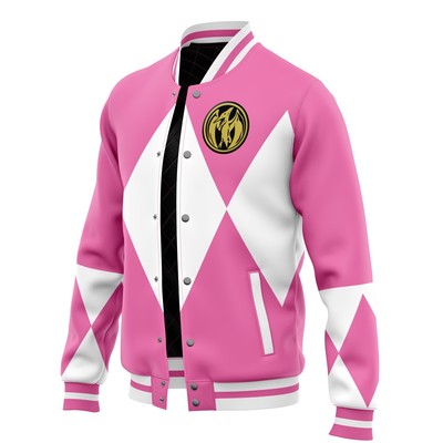 Mighty Morphin Power Rangers Pink Ranger Varsity Jacket