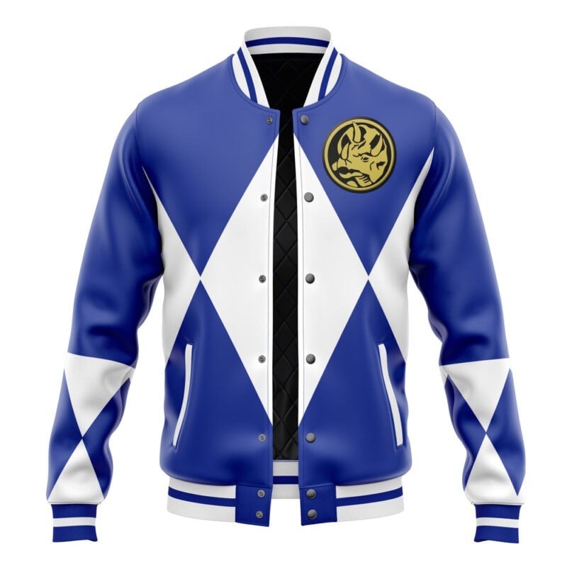 Mighty Morphin Power Rangers Blue Ranger Varsity Jacket