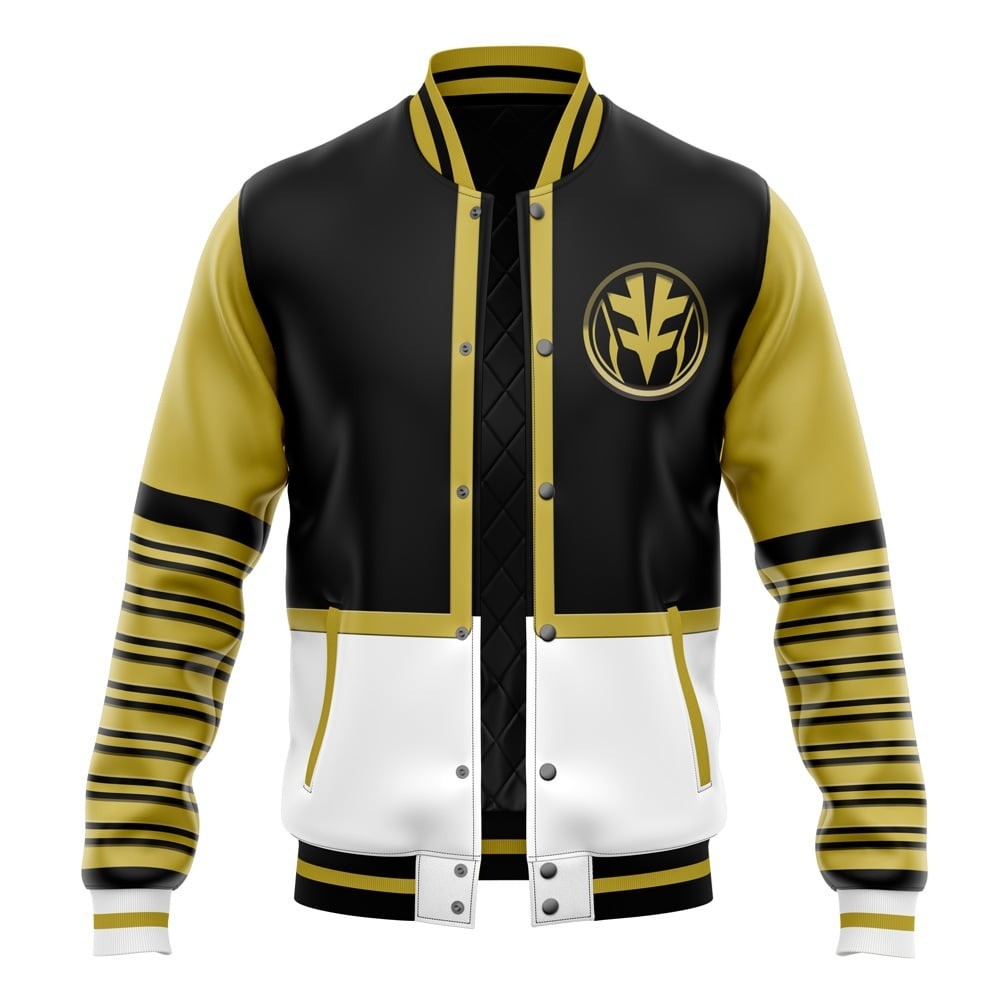 Mighty Morphin Power Rangers White Ranger Varsity Jacket
