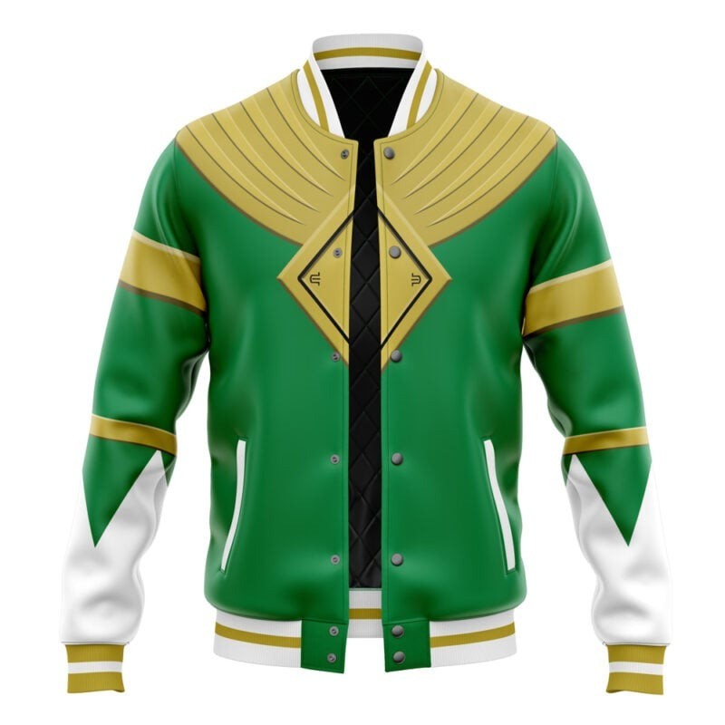 Mighty Morphin Power Rangers Green Ranger Varsity Jacket