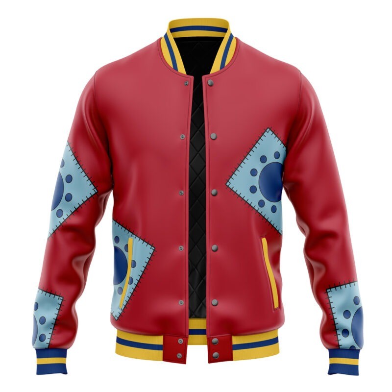 One Piece Monkey D. Luffy Wano Pattern Varsity Jacket