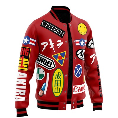Akira Bike Decals Varsity Jacket