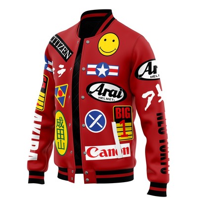 Akira Bike Decals Varsity Jacket