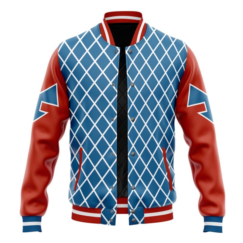 Jojo’s Bizarre Adventure Guido Mista Pattern Varsity Jacket