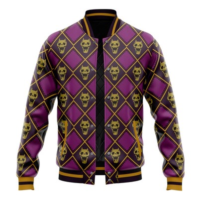 Jojo’s Bizarre Adventure Yoshikage Kira Killer Queen Pattern Varsity Jacket