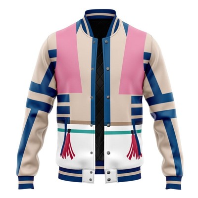 Demon Slayer Akaza Pattern Varsity Jacket