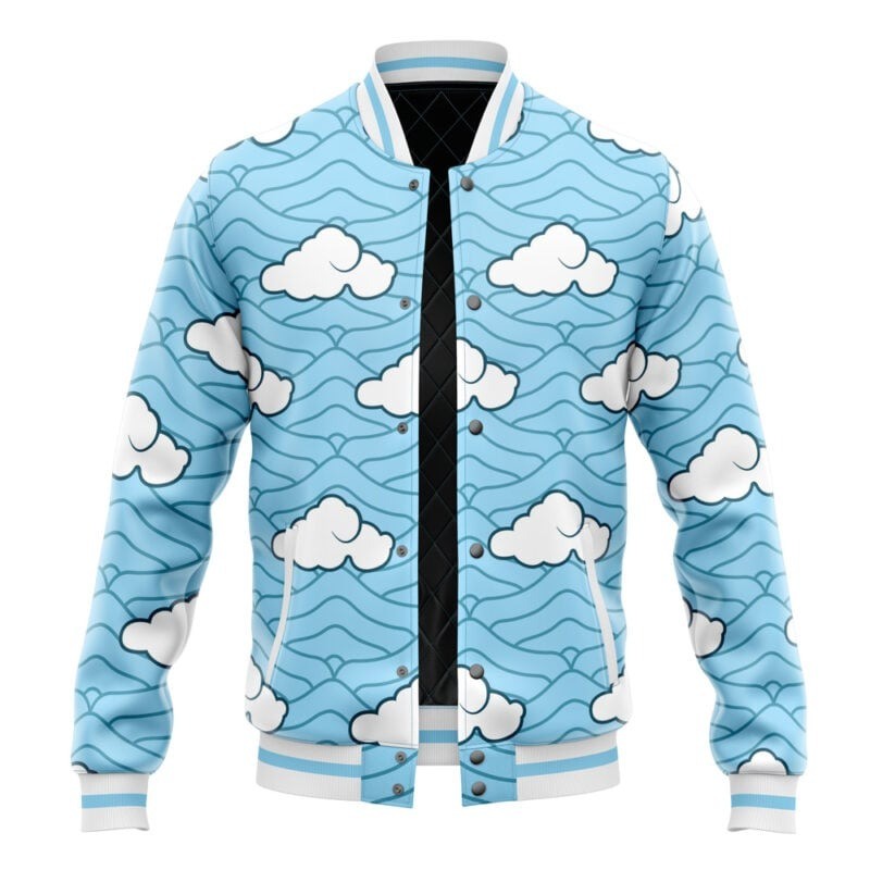 Demon Slayer Sakonji Urokodaki Pattern Varsity Jacket