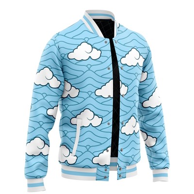 Demon Slayer Sakonji Urokodaki Pattern Varsity Jacket