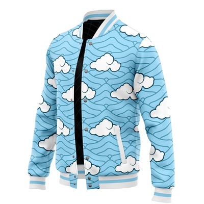 Demon Slayer Sakonji Urokodaki Pattern Varsity Jacket