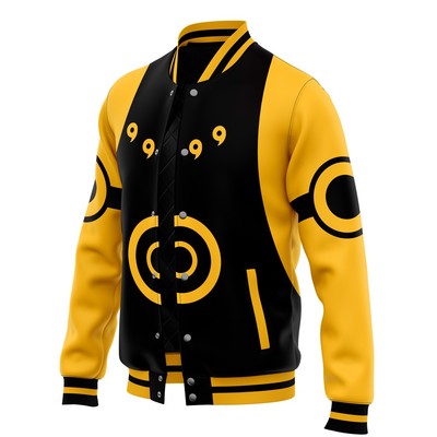 Naruto Shippiden Naruto Kyuubi Mode Varsity Jacket