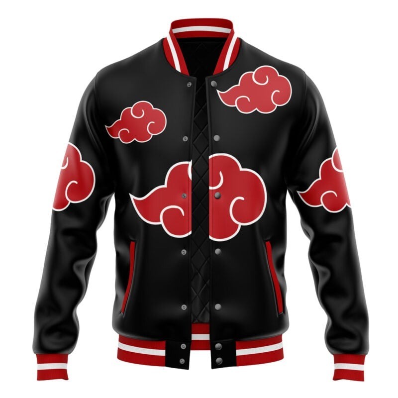 Naruto - Akatsuki Pattern Varsity Jacket