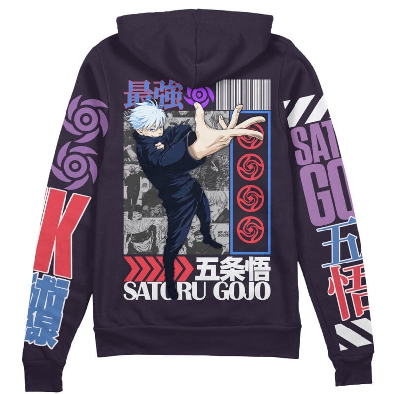 Jujutsu Kaisen Satoru Gojo V2 Streetwear Zip Hoodie