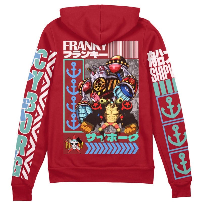 One Piece Franky Streetwear Zip Hoodie