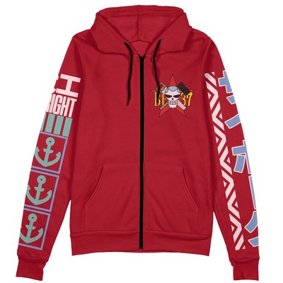 One Piece Franky Streetwear Zip Hoodie