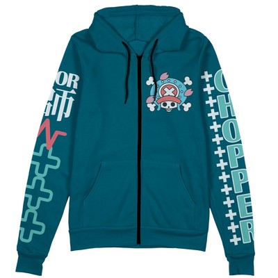 One Piece Tony Tony Chopper V2 Streetwear Zip Hoodie