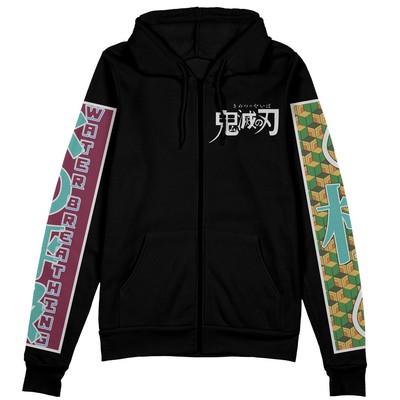 Demon Slayer Giyu Tomioka V2 Streetwear Zip Hoodie