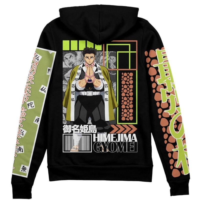Demon Slayer Gyomei Himejima Streetwear Zip Hoodie
