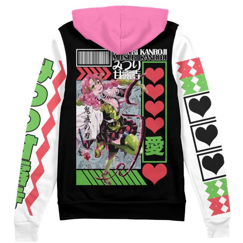 Demon Slayer Mitsuri Kanroji Streetwear Zip Hoodie