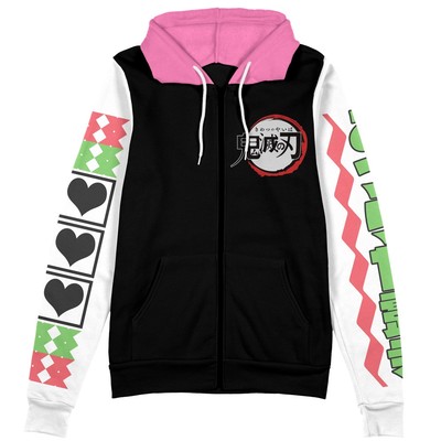 Demon Slayer Mitsuri Kanroji Streetwear Zip Hoodie