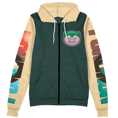 Pokemon Snorlax Streetwear Zip Hoodie