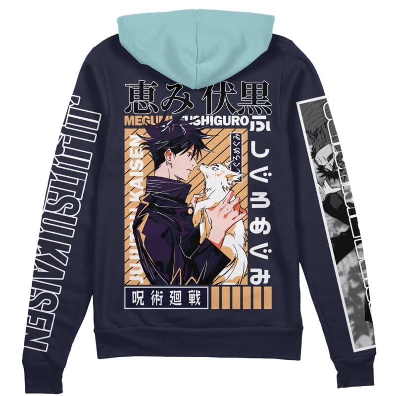 Jujutsu Kaisen Fushiguro Megumi Streetwear Zip Hoodie
