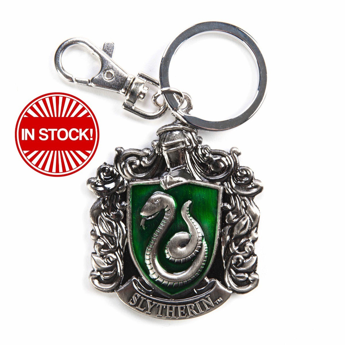 Harry Potter Slytherin Crest Pewter Keychain