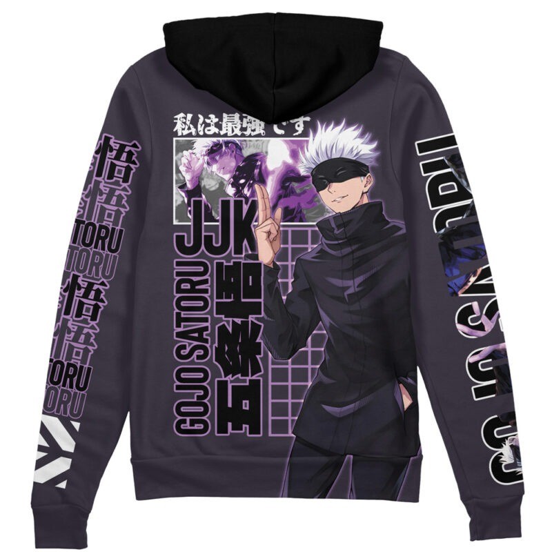 Jujutsu Kaisen Satoru Gojo Streetwear Zip Hoodie