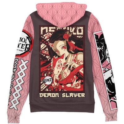 Demon Slayer Kamado Nezuko Streetwear Zip Hoodie