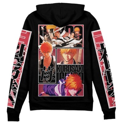 Bleach Thousand-Year Blood War Kurosaki Ichigo Streetwear Zip Hoodie
