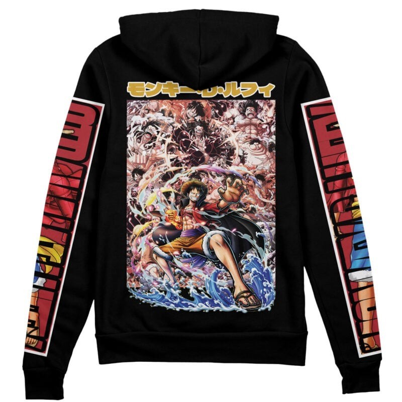 One Piece Monkey D. Luffy Streetwear Zip Hoodie