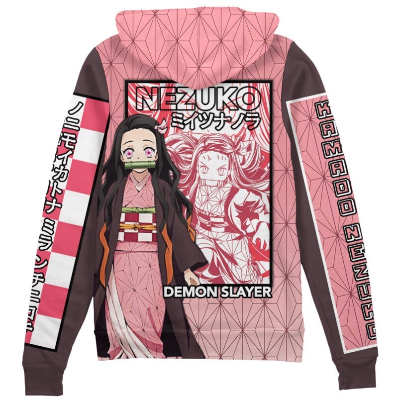 Demon Slayer Kamado Nezuko Haori Streetwear Zip Hoodie