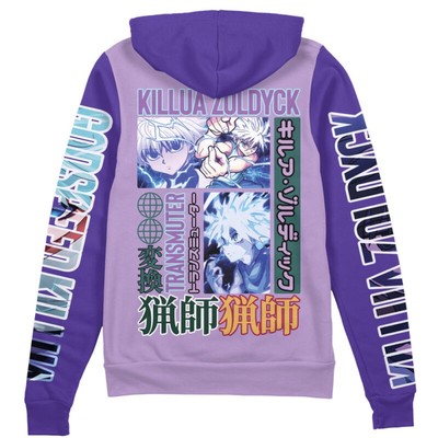 Hunter X Hunter Killua Zoldyck Streetwear Zip Hoodie