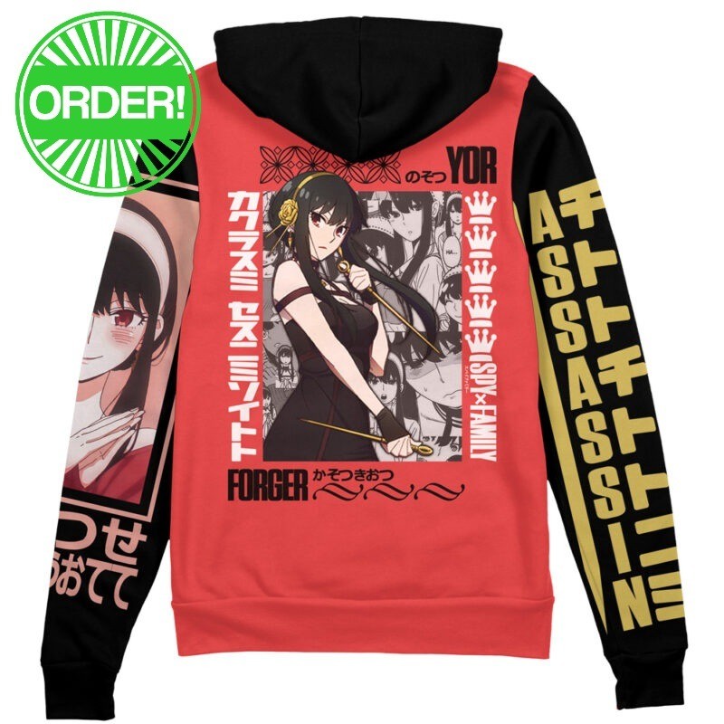 Spy X Family Yor Forger Streetwear Zip Hoodie