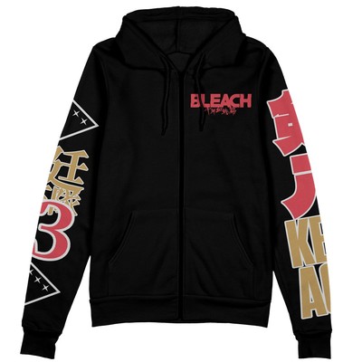 Bleach Thousand-Year Blood War Zaraki Kenpachi V2 Streetwear Zip Hoodie