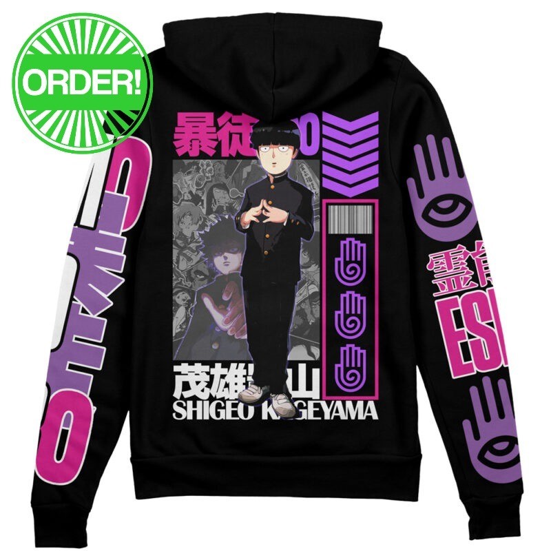 Mob Psycho 100 Shigeo Kageyama V2 Streetwear Zip Hoodie