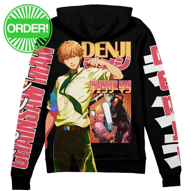 Chainsaw Man Denji V4 Streetwear Zip Hoodie