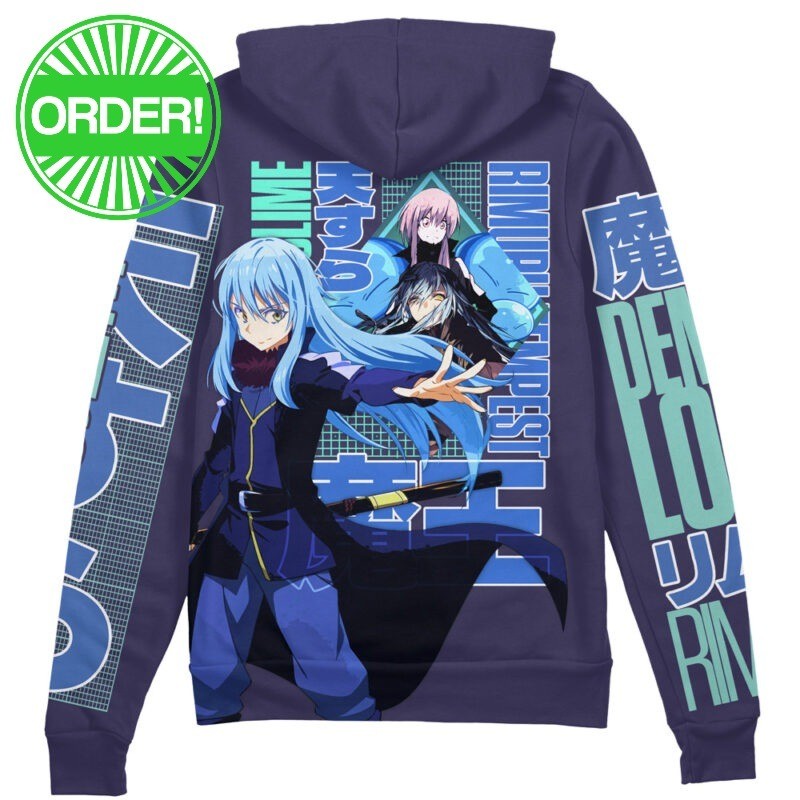 That Time I Got Reincarnated As A Slime Rimuru Tempest V3 Streetwear Zip Hoodie