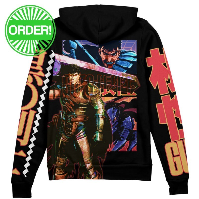 Berserk Guts V3 Streetwear Zip Hoodie