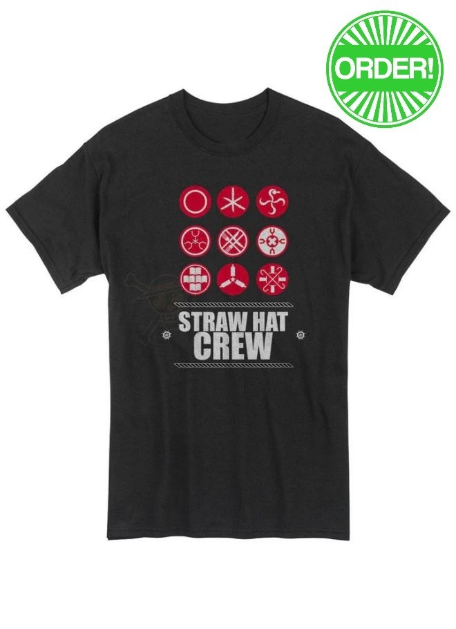 One Piece - Straw Hat Crew Symbols T-Shirt