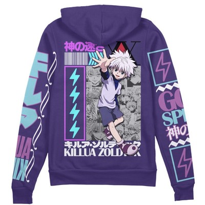 Hunter X Hunter Killua Zoldyck V2 Streetwear Zip Hoodie