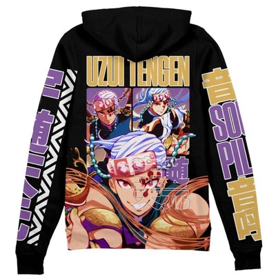 Demon Slayer Uzui Tengen V2 Streetwear Zip Hoodie